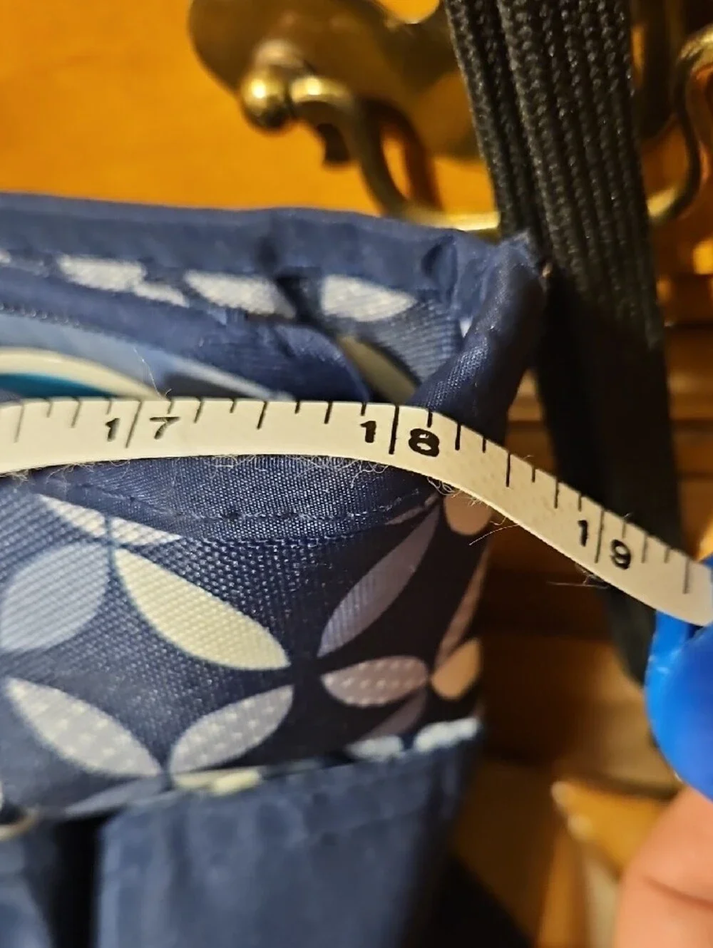 NEW! Babyboo-Navy Floral-Trim Baby Bag Tote